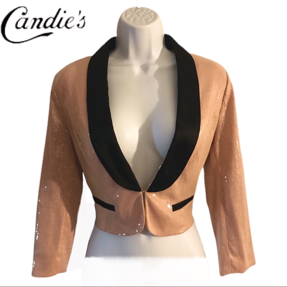 Beautiful Light Pink Sequins Blazer